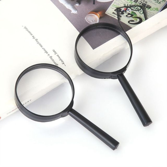 Mini Pocket Magnifying Glass Handheld Magnifying 60mm Magnifier 5X